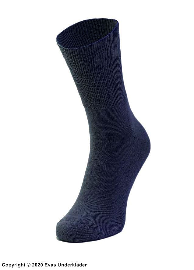 Nicht bindende Socken, flache Naht, dicke Frottee-Sohle, 4er-Pack